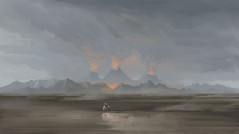 Fingolfin Rides to Angband, by Kenneth Sofia.png