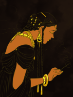Tar-Míriel, Praying, by Juliana Pinho.png