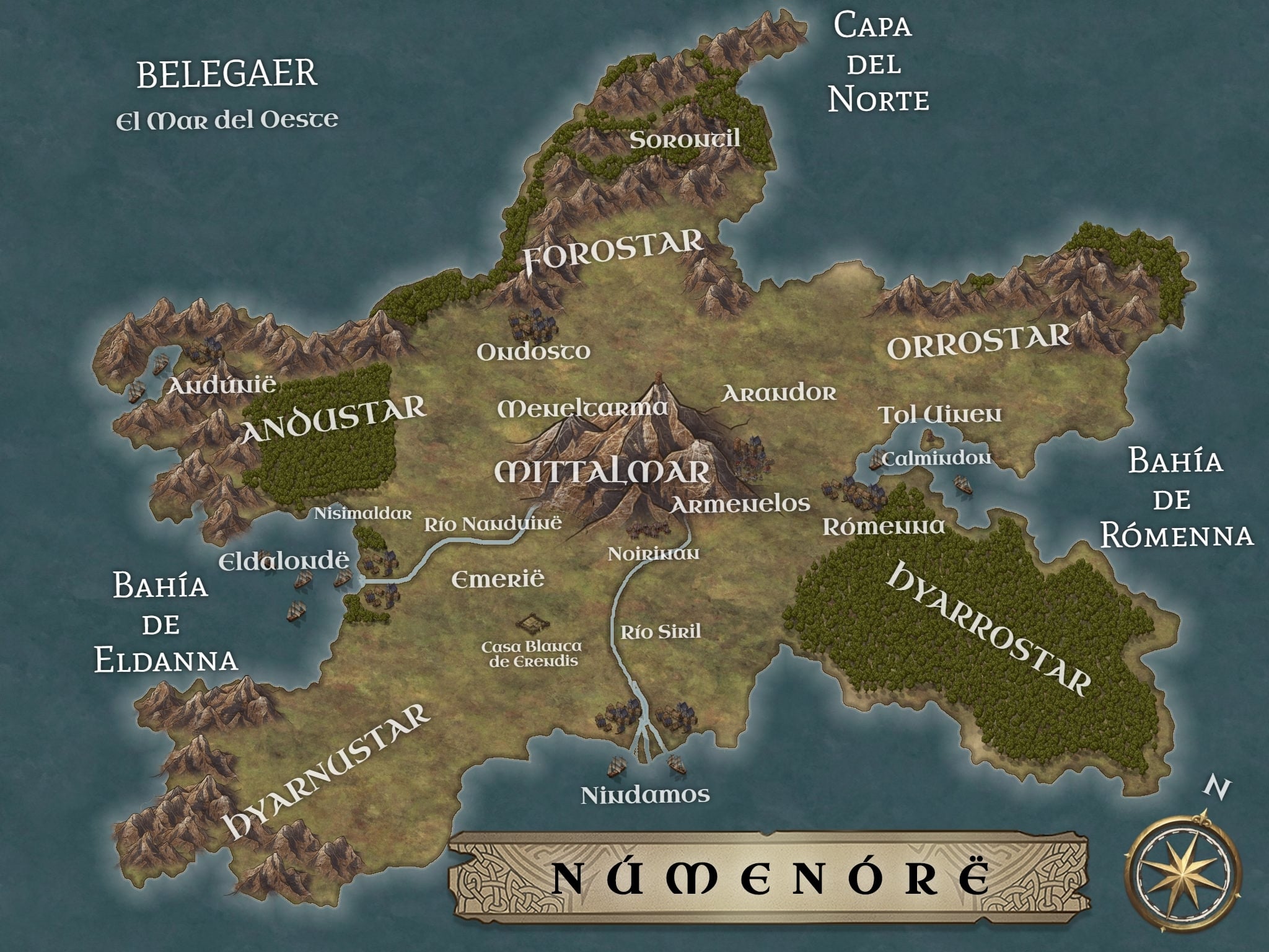 Image:numenor-map | Tolkien 📚Wiki