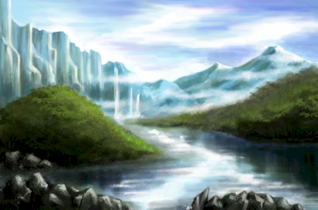 The Anduin river by Norloth.