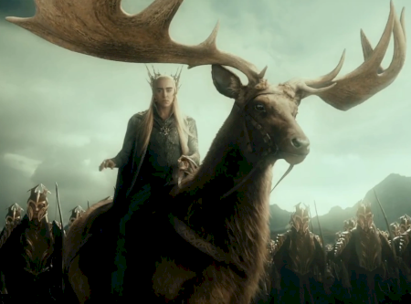 King Thranduil on his elk.