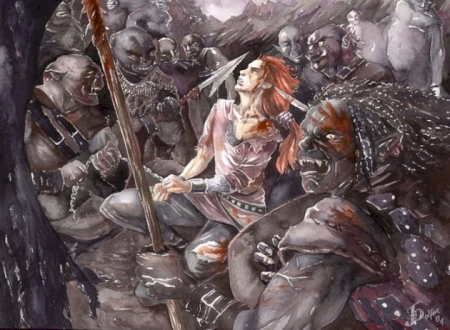 Maedhros captured by Orcs.