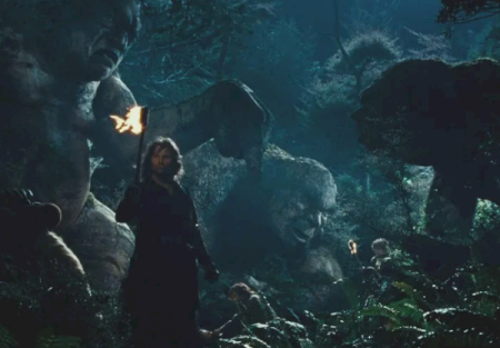 Three giants turned stone.