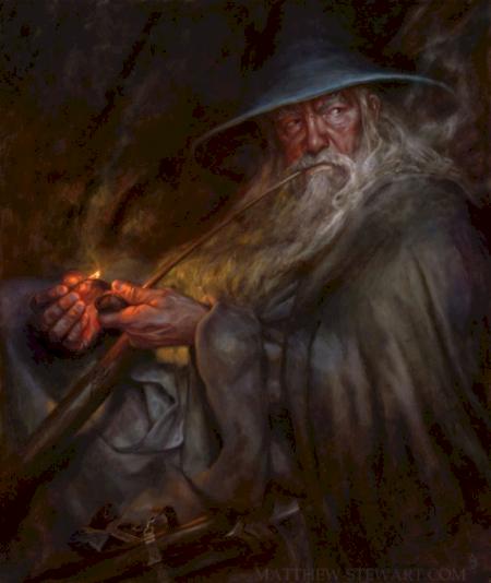 Gandalf artwork by Matt Stewart.