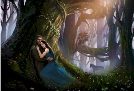 The encounter of Beren and Luthien.