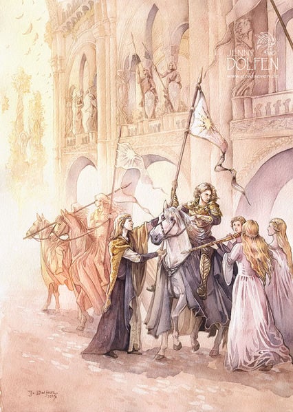 The Vanyar Leave for War by Jenny Dolfen.