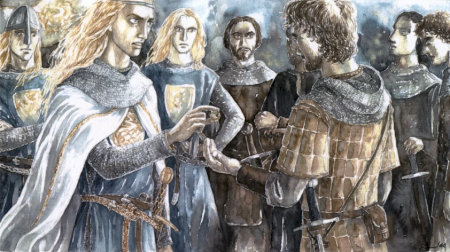 Finrod swore an oath.