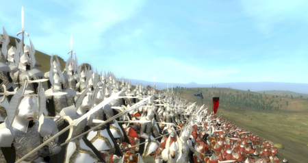 A phalanx of elite soldiers of Gondor.