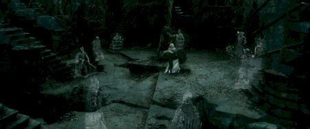 Galadriel and Gandalf in Dol Guldur.