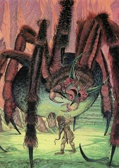 Shelob art by Pam Goettemoeller-Kaiser.