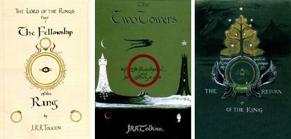 J.R.R. Tolkien - Lord of the Rings cover designs.