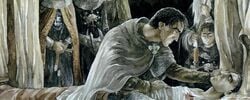 Healing Faramir by Anke Ei&szlig;mann.