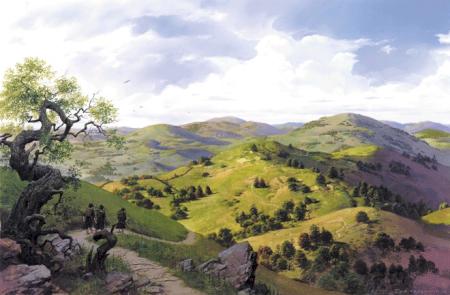 Green Hill Morning by Ted Nasmith.