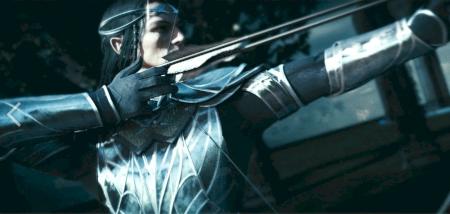 Celebrimbor with his weapon.