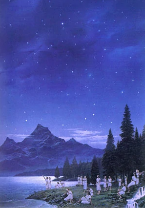 Lake Cuivi&eacute;nen, by Ted Nasmith