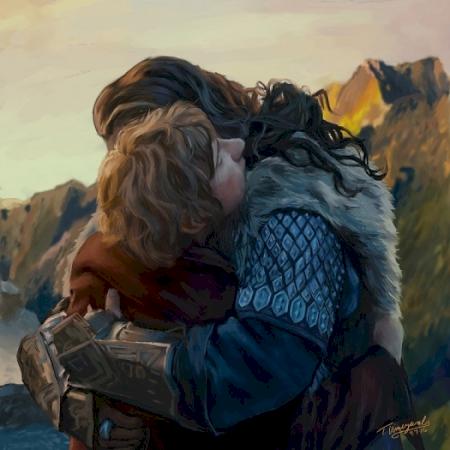 Thorin and Bilbo.
