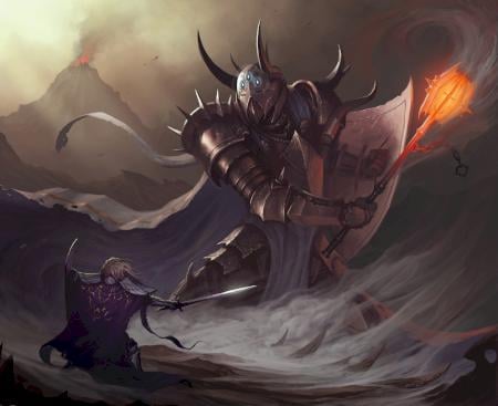 Morgoth vs Fingolfin.