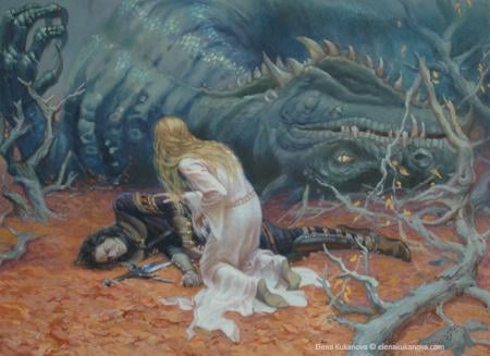 The death of Glaurung.
