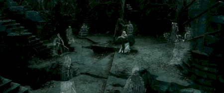 Galadriel and Gandalf in Dol Guldur.