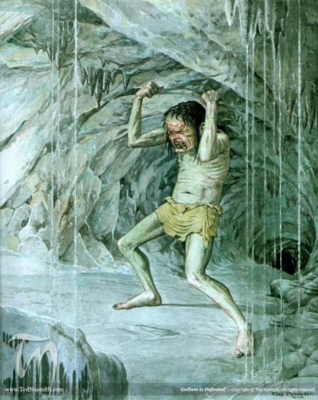 Ted Nasmith - Gollum is Defeated.